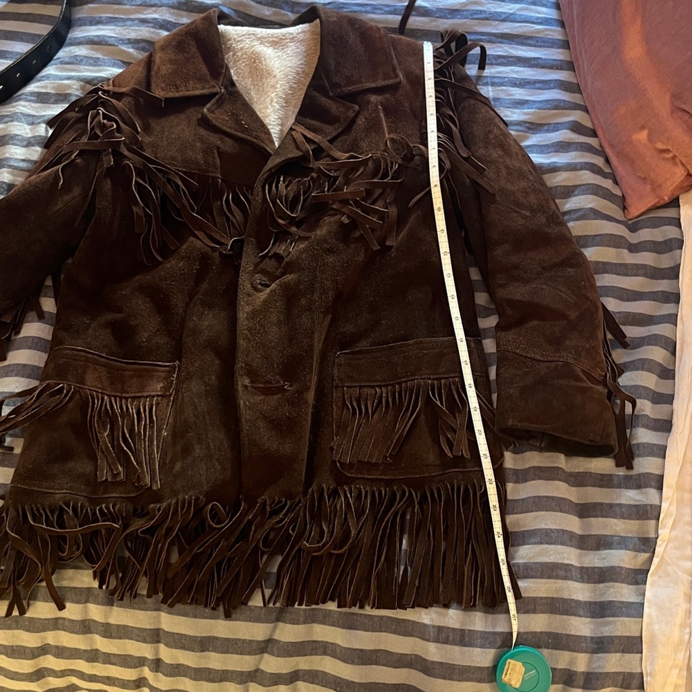 Brown Suede Fringe Jacket - Picture 10 of 13